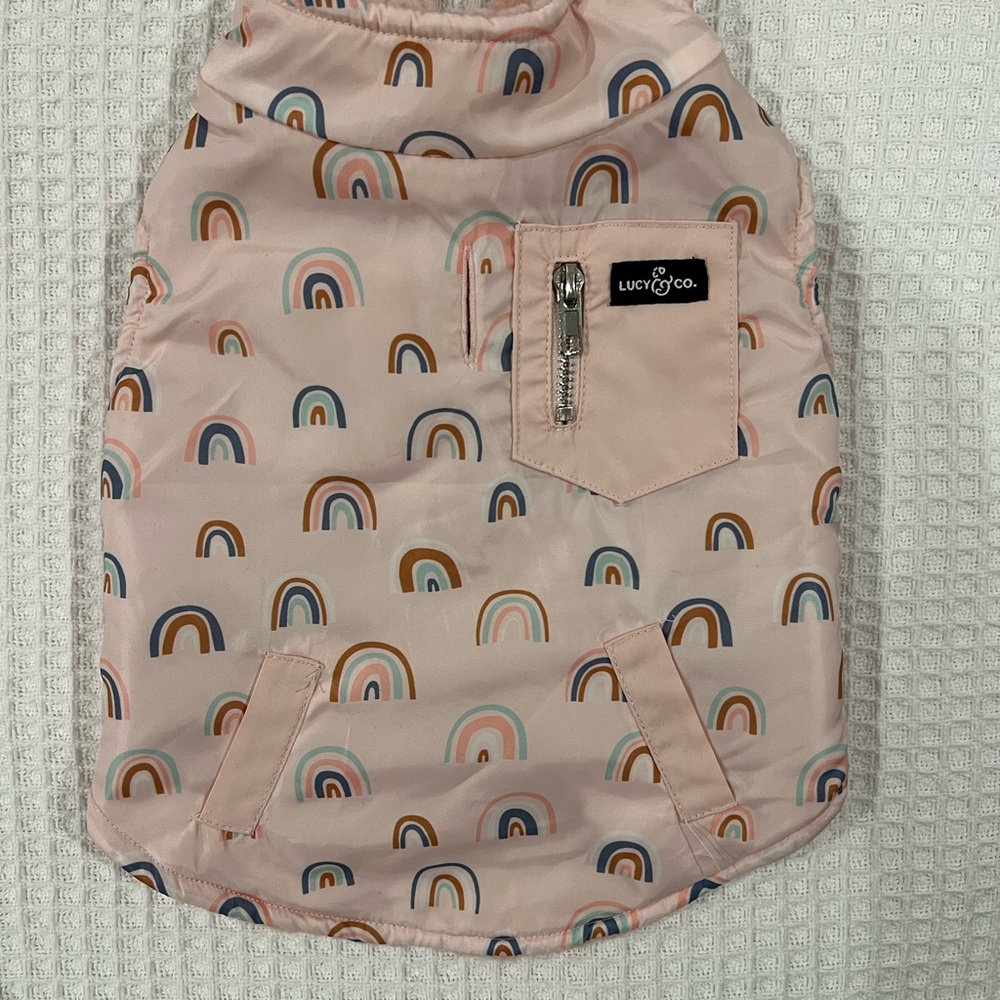 Lucy & Co In The Clouds print dog jacket - Picture 3 of 7